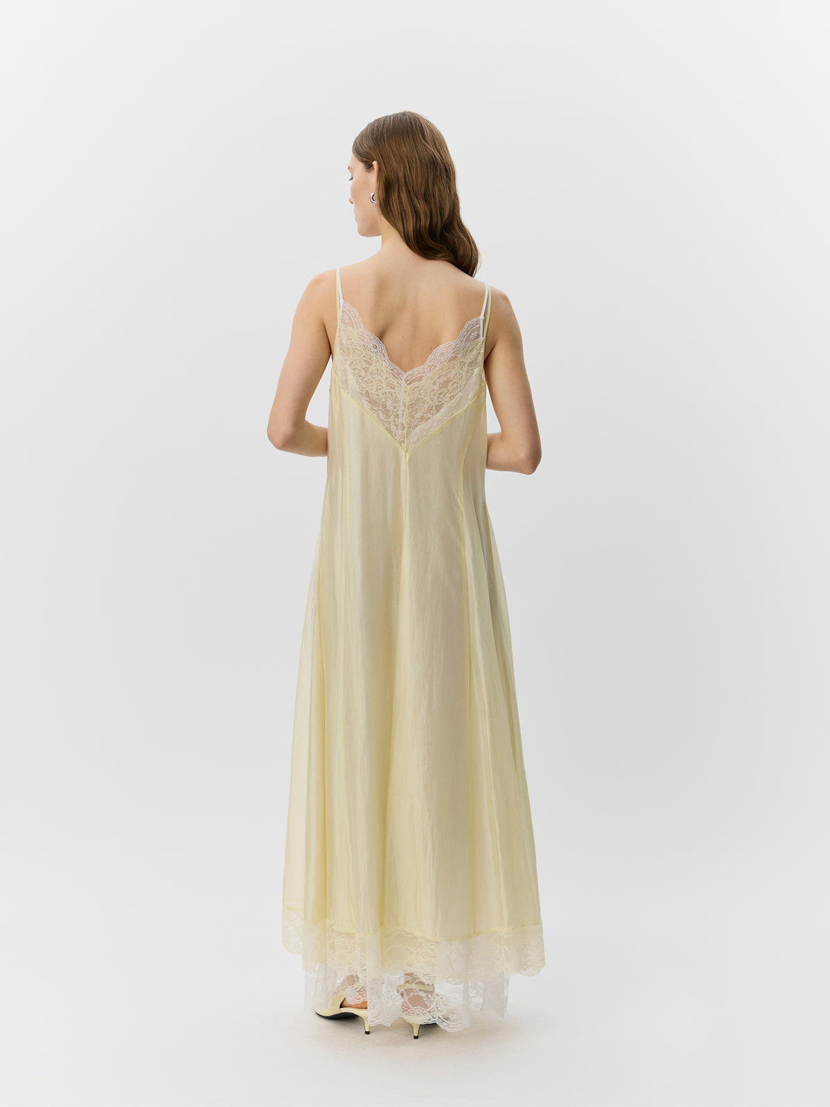 Sofie Schnoor WOMEN ESMASW KJOLE MED BLONDE DETALJER Kjole 0158 Creme Yellow