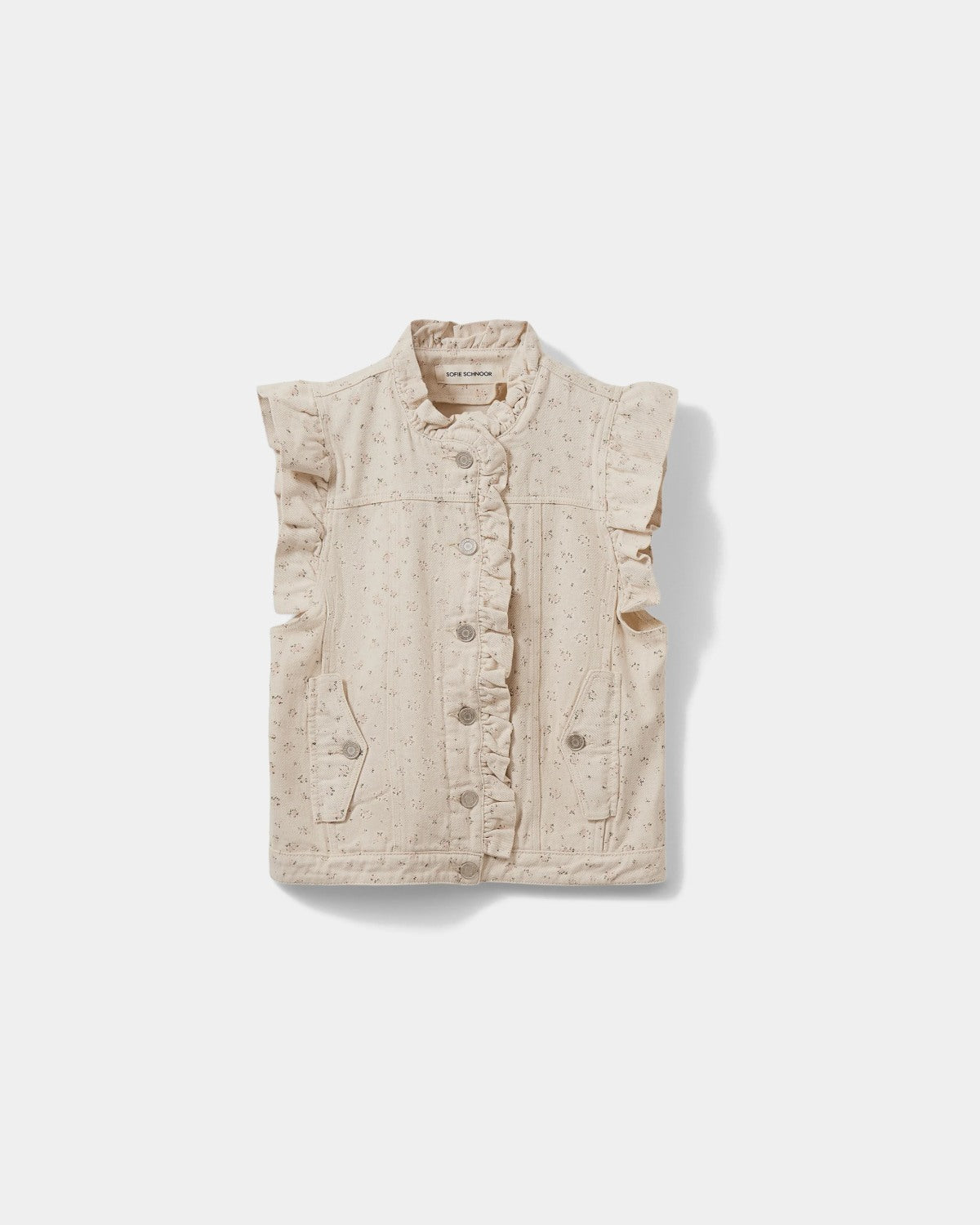 Sofie Schnoor WOMEN FARAHSW VEST MED FLÆSER Vest 5033 Rose Flower
