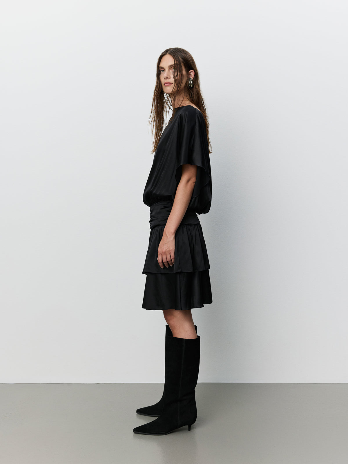 Sofie Schnoor WOMEN ICON 017 - EMBERSW SILKEKJOLE Kjole 1000 Black