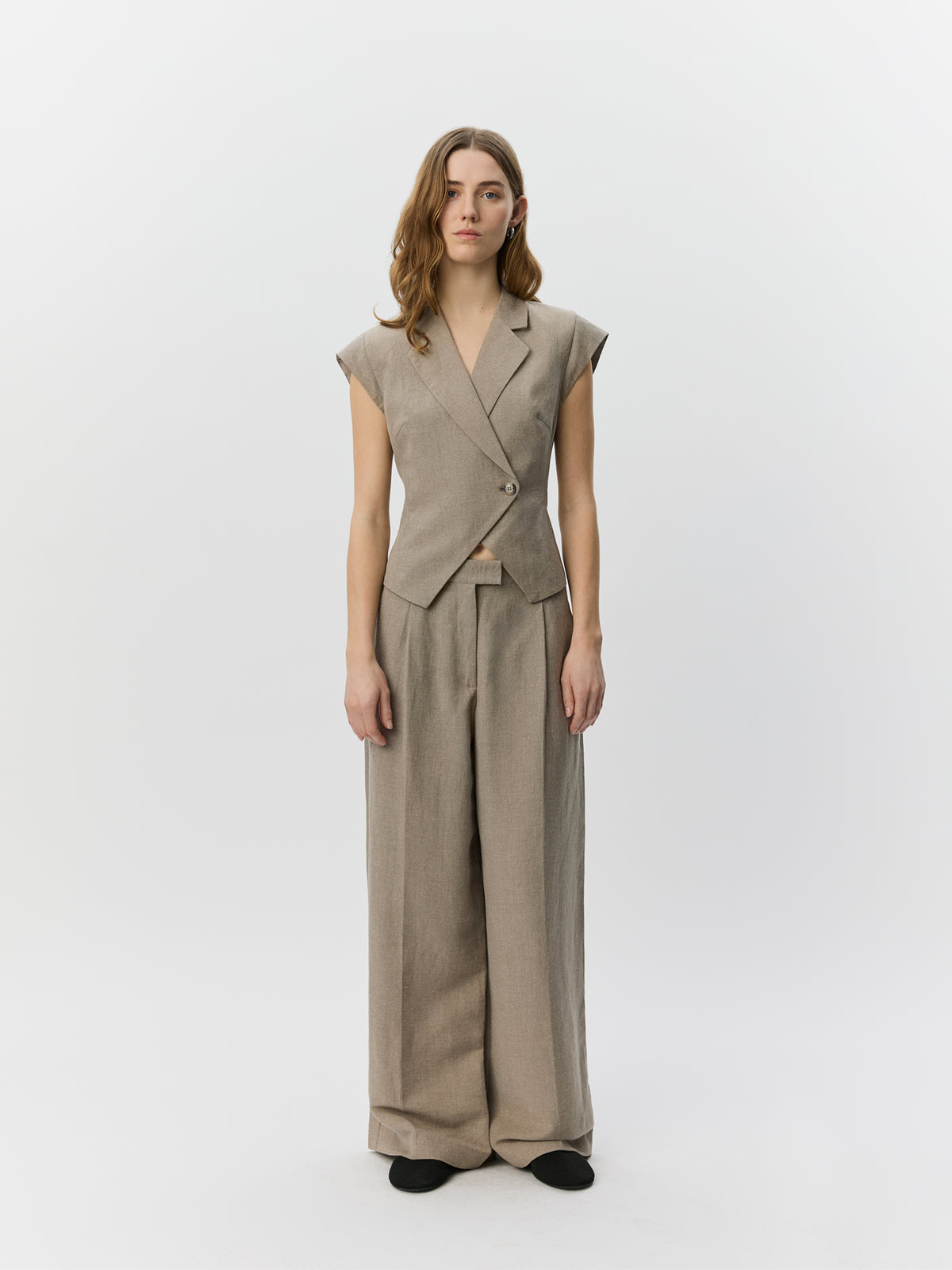 Sofie Schnoor WOMEN IZRASW HØRBUKSER Buks 7042 Dark sand