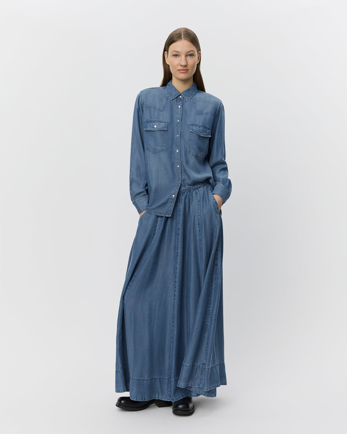 Sofie Schnoor WOMEN KATTIASW NEDERDEL Nederdel 5002 Denim blue