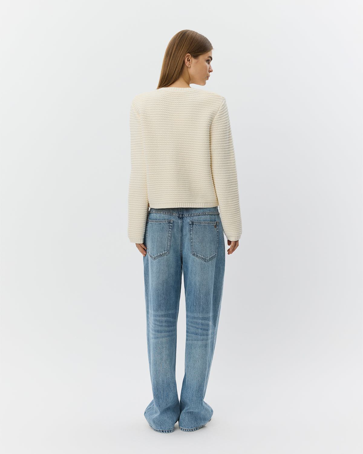 Sofie Schnoor WOMEN KYRASW STRIK CARDIGAN Cardigan 0101 Off white
