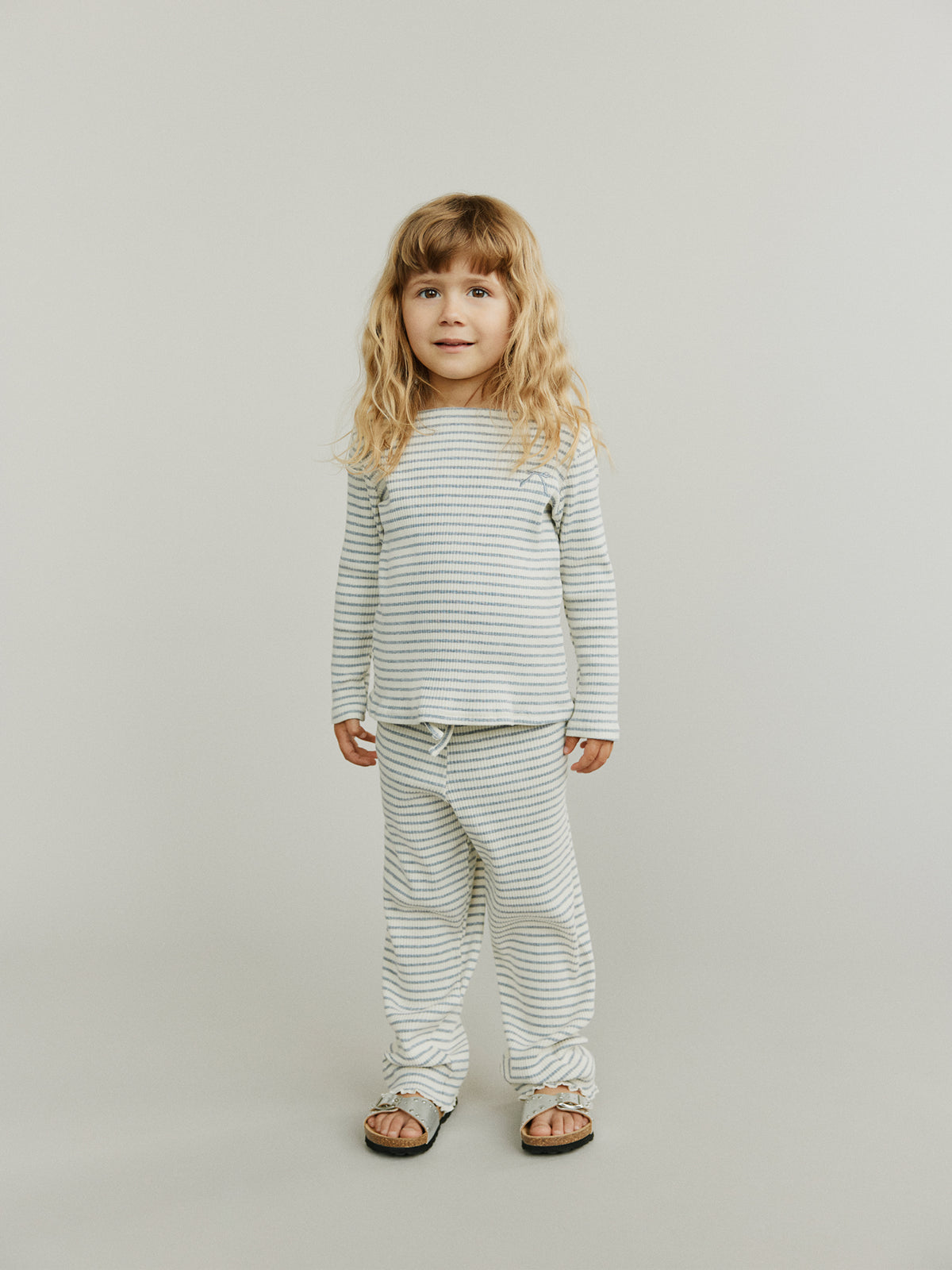 Sofie Schnoor KIDS LOVAKB BUKSER Buks 8048 Grey Striped