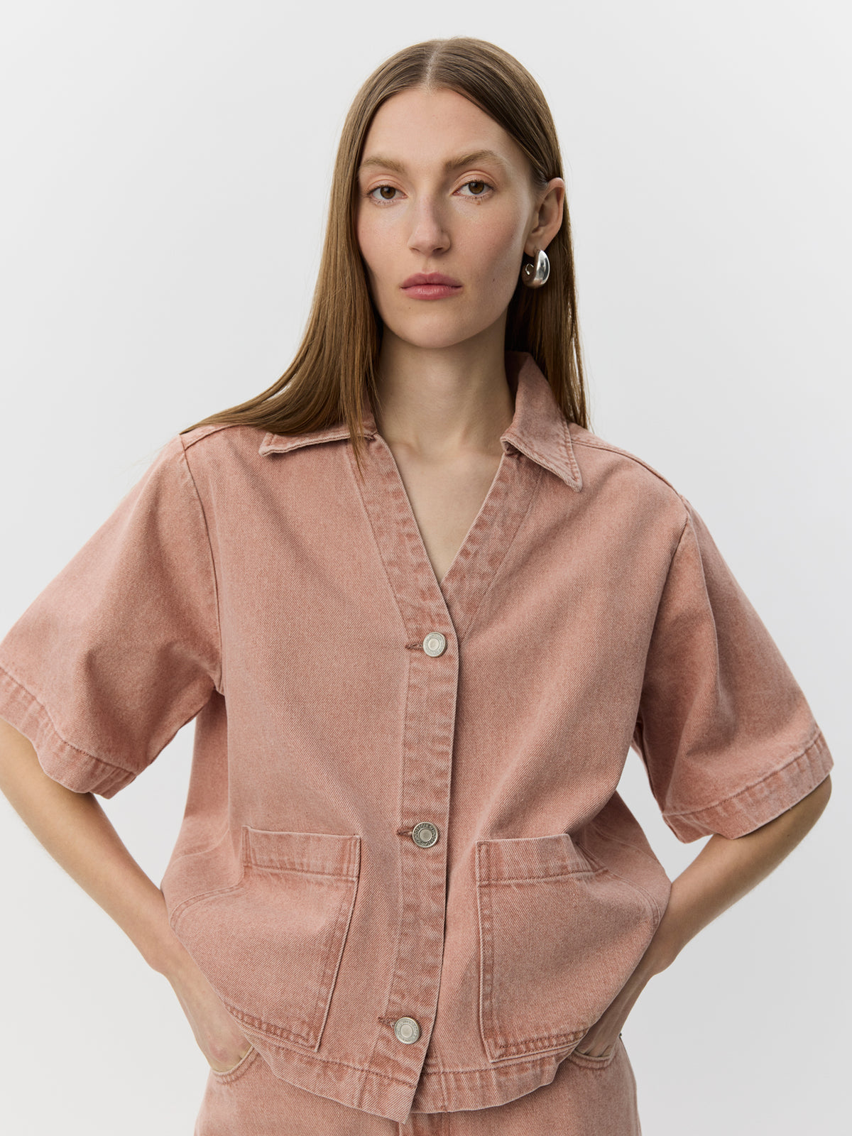 Sofie Schnoor WOMEN MANJASW KORTÆRMET DENIM SKJORTE Skjorte 9102 Rose Denim