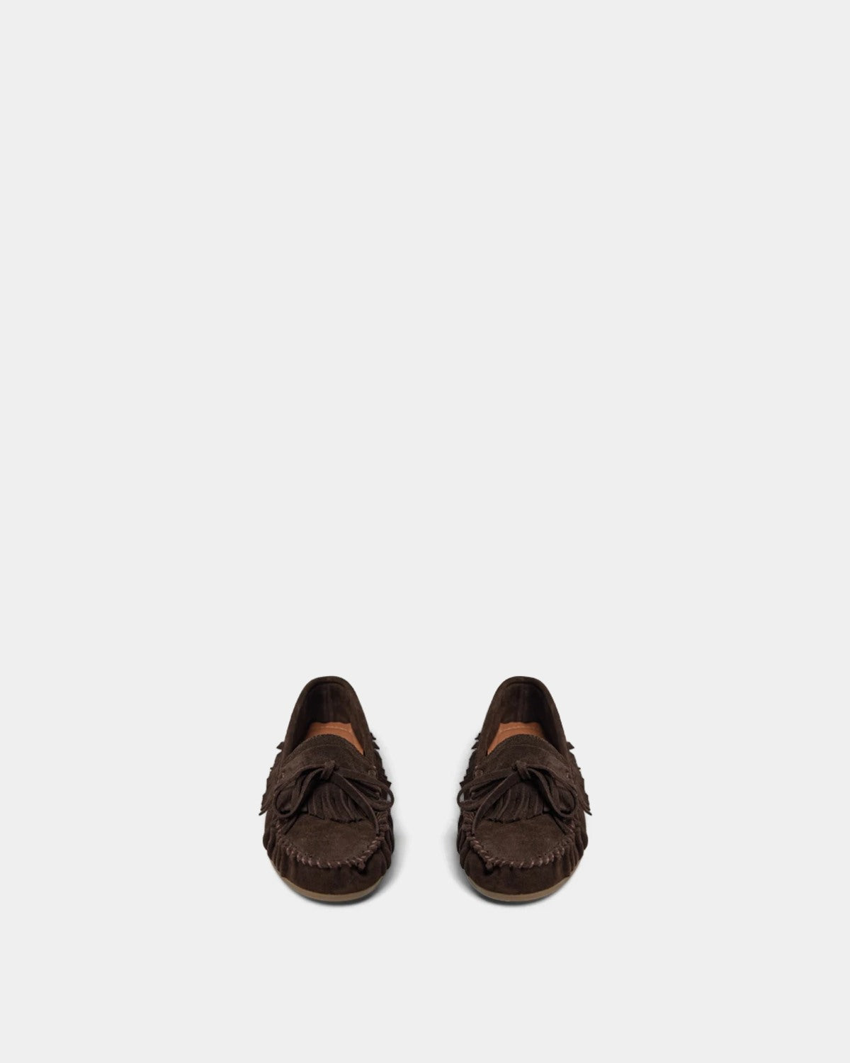 Sofie Schnoor WOMEN MARGRITSW SKO MED FRYNSER Moccasin 7080 Dark brown