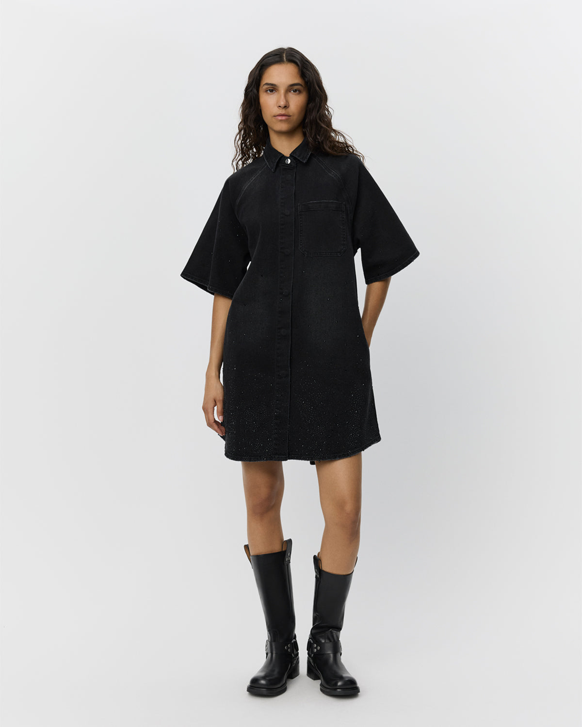 Sofie Schnoor WOMEN MAYSW KJOLE Kjole 1015 Washed black