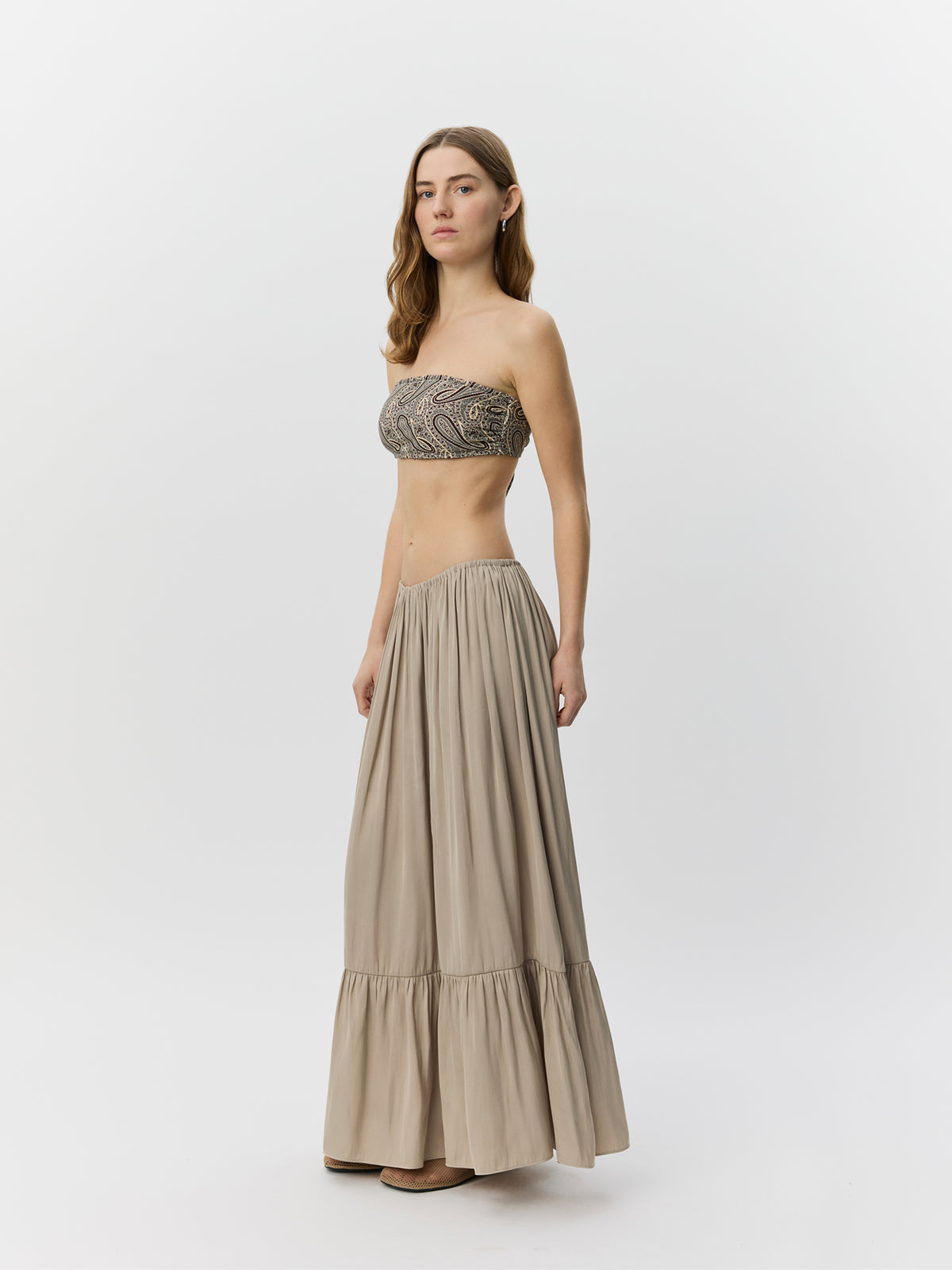 Sofie Schnoor WOMEN MILIASW MAXI NEDERDEL Nederdel 8058 Feather Gray