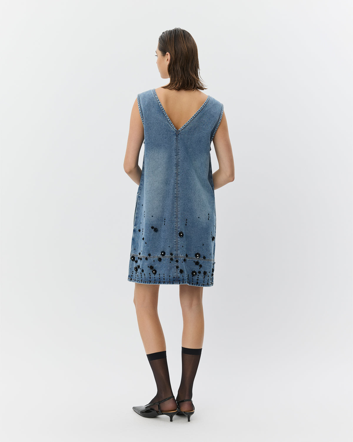 Sofie Schnoor WOMEN OLYMPESW KORT DENIM KJOLE Kjole 5002 Denim blue