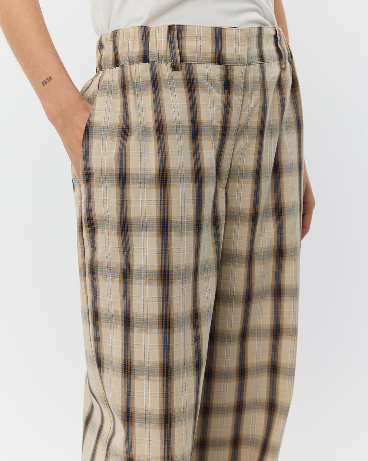 Sofie Schnoor WOMEN REINESW TERNET BUKSER Buks 8040 Grey check