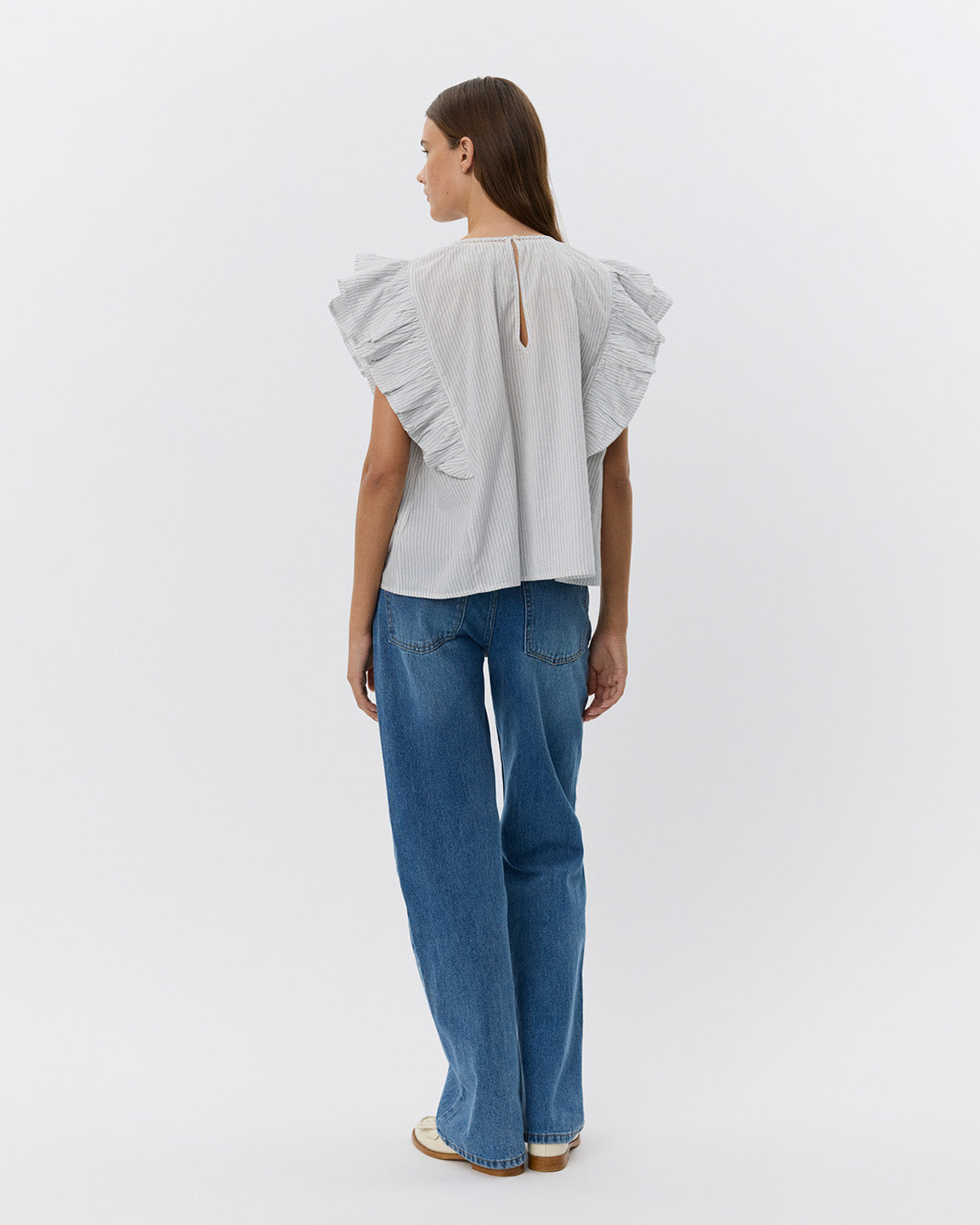 Sofie Schnoor WOMEN SAMARASW TOP Top 0144 Off White - Navy
