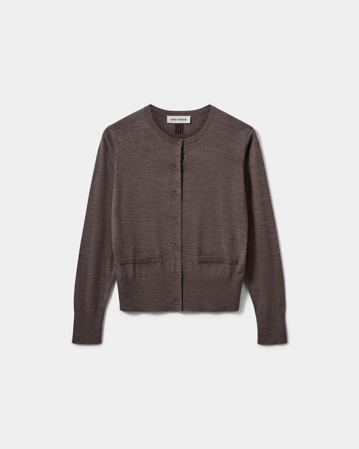 Sofie Schnoor WOMEN SYLENESW KNIT CARDIGAN Cardigan 7071 Brown melange