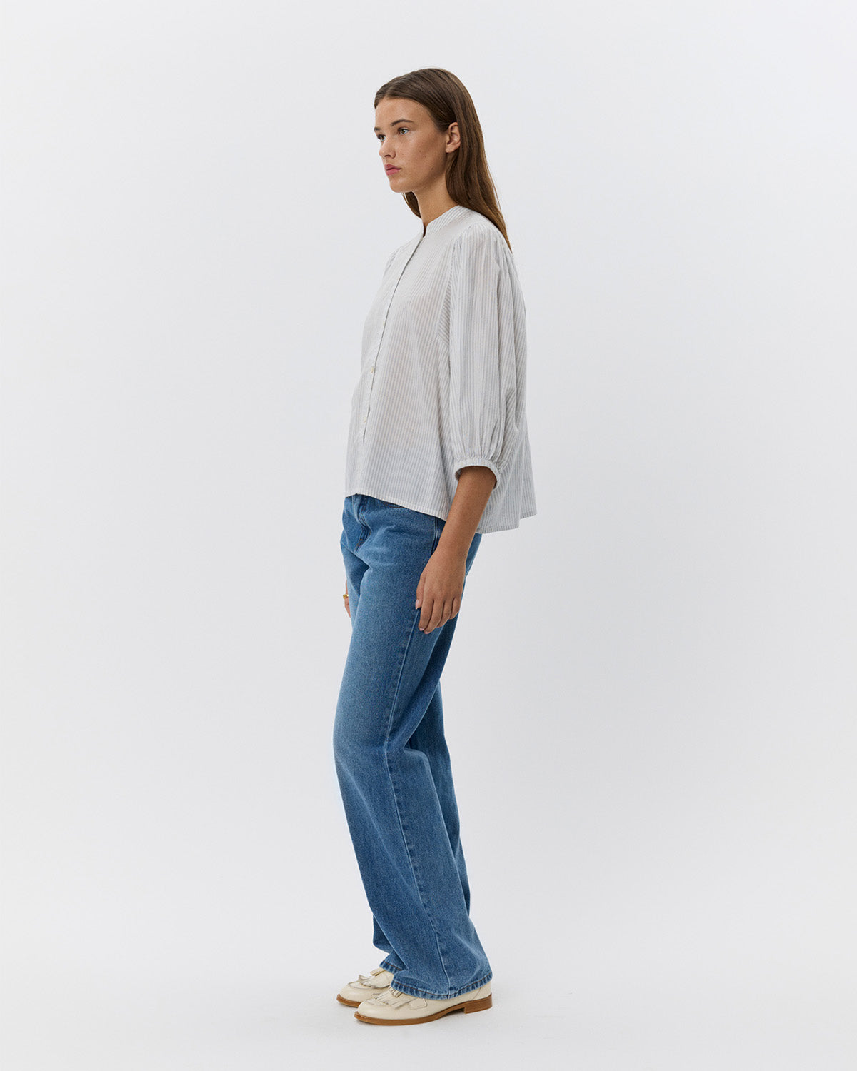 Sofie Schnoor WOMEN VILJASW SKJORTE Skjorte 0144 Off White - Navy